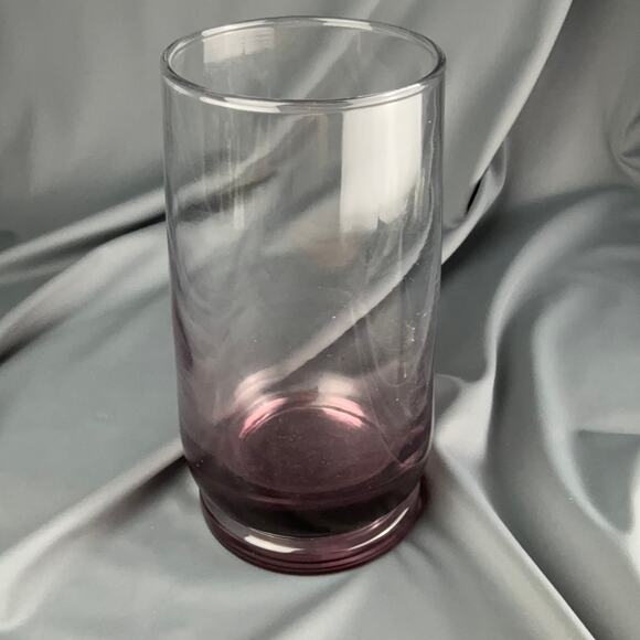 Hand Blown Purple Glass Vase Tumbler | Modern Minimalist | 6.5x3 - Picture 2 of 4